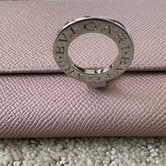 Bulgari Dusty Pink Leather Wallet - Picture 3 of 12